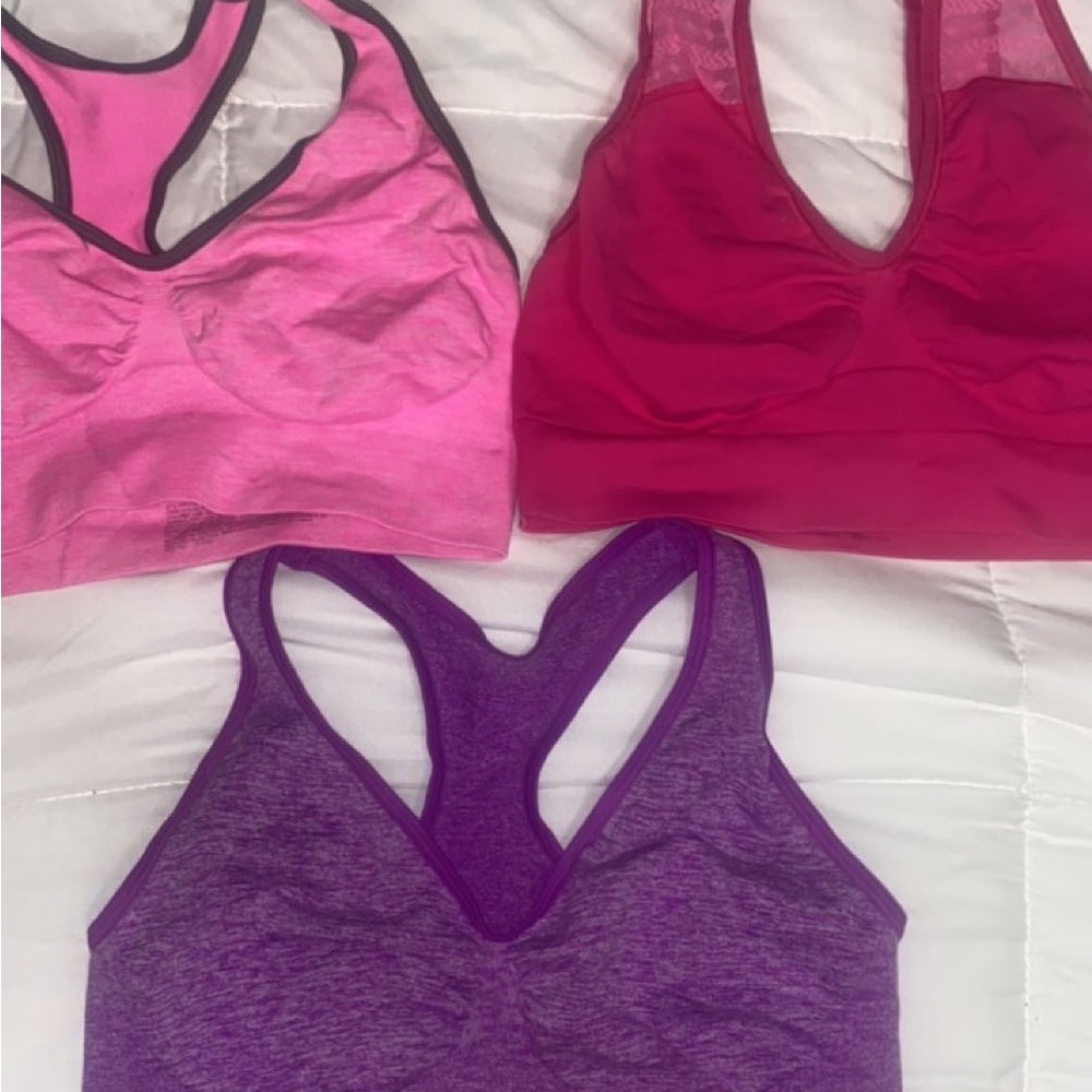 Three sports bras size L